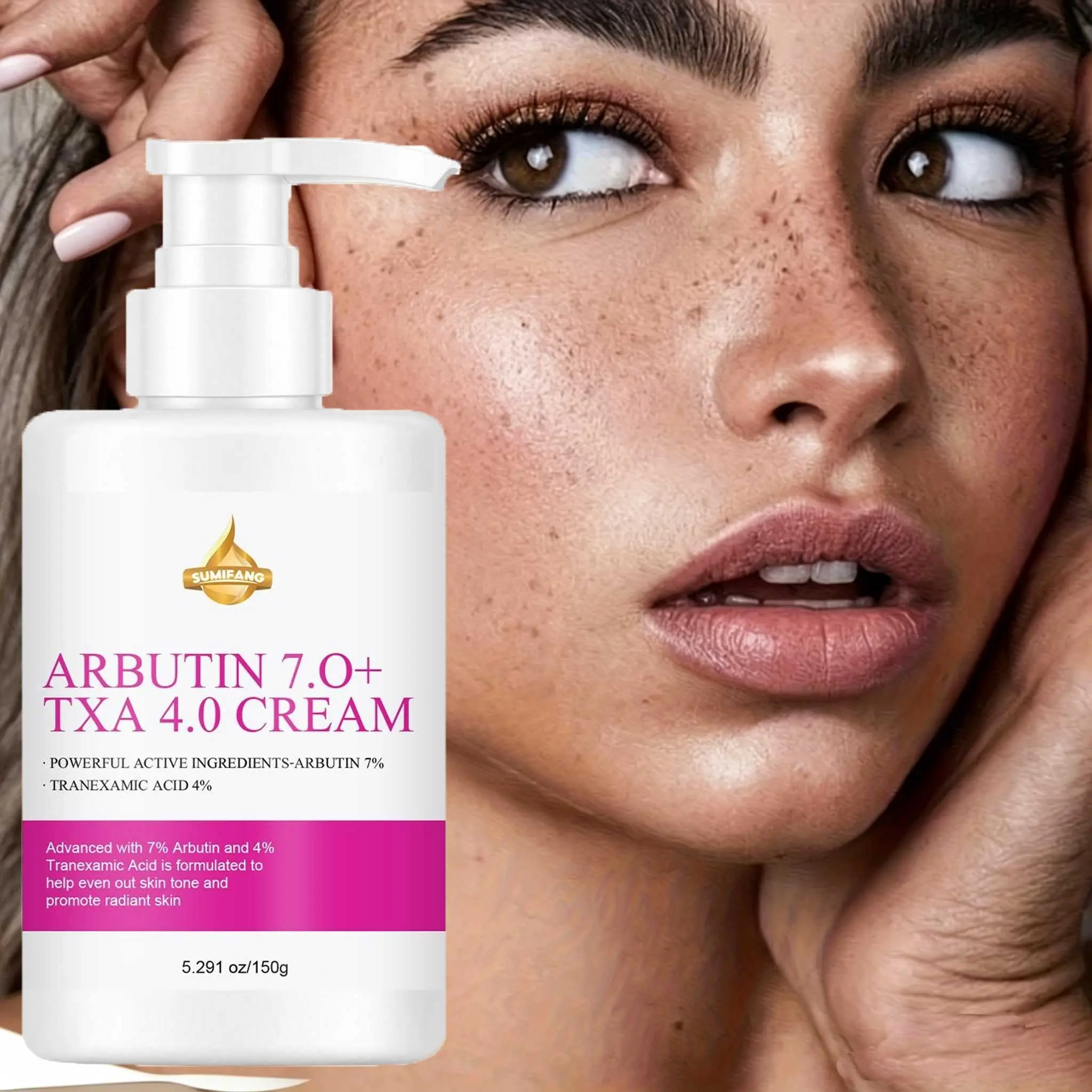 ARBUTIN 7.0+ TXA 4.0 Dark Spot Corrector Cream 150g | High-concentration dark spot corrector formula, moisturizing, Hydrating and brightening in one, Anti Pigmentation | Refreshing texture absorbs quickly, suitable for all skin types | Radiant Moisturizer