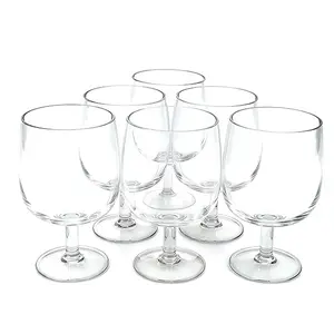 Say goodbye to fragile glassware! Set of 6 Stackable 12oz Acrylic Goblets, 5.5"H x 3"D, Unbreakable BPA-Free Shatterproof Tumblers, perfect for all your indoor and outdoor occasions.