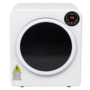 Ubesgoo Portable Laundry Dryer, 3.22 cu ft Compact Laundry Dryer, 13.2LB Front Load Stainless Steel Clothes Dryers W/Exhaust Pipe, LCD Control Panel & Cycle Status Light, for Apartment, RV, Home, Dorm