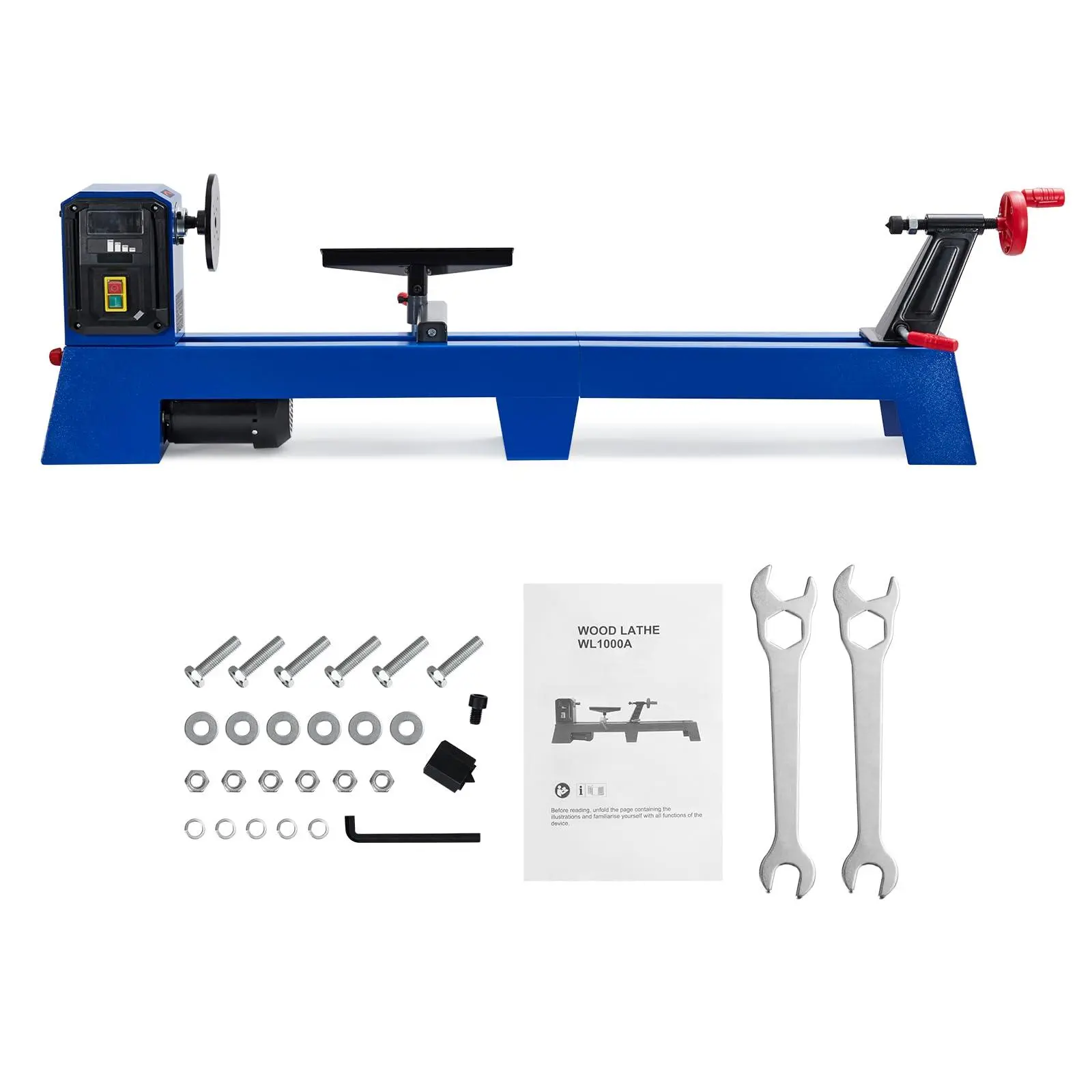 GAOMON 14" x 40" Benchtop Wood Lathe,Wood Lathe Machine,400W Motor, 4-Speed (1040/1480/2130/2980 RPM) Wood Turning Lathe for High-Speed Sanding & Polishing of Finished Workpieces | 14" x 40" Benchtop Wood Lathe,Wood Lathe Machine,400W Motor, 4-Speed