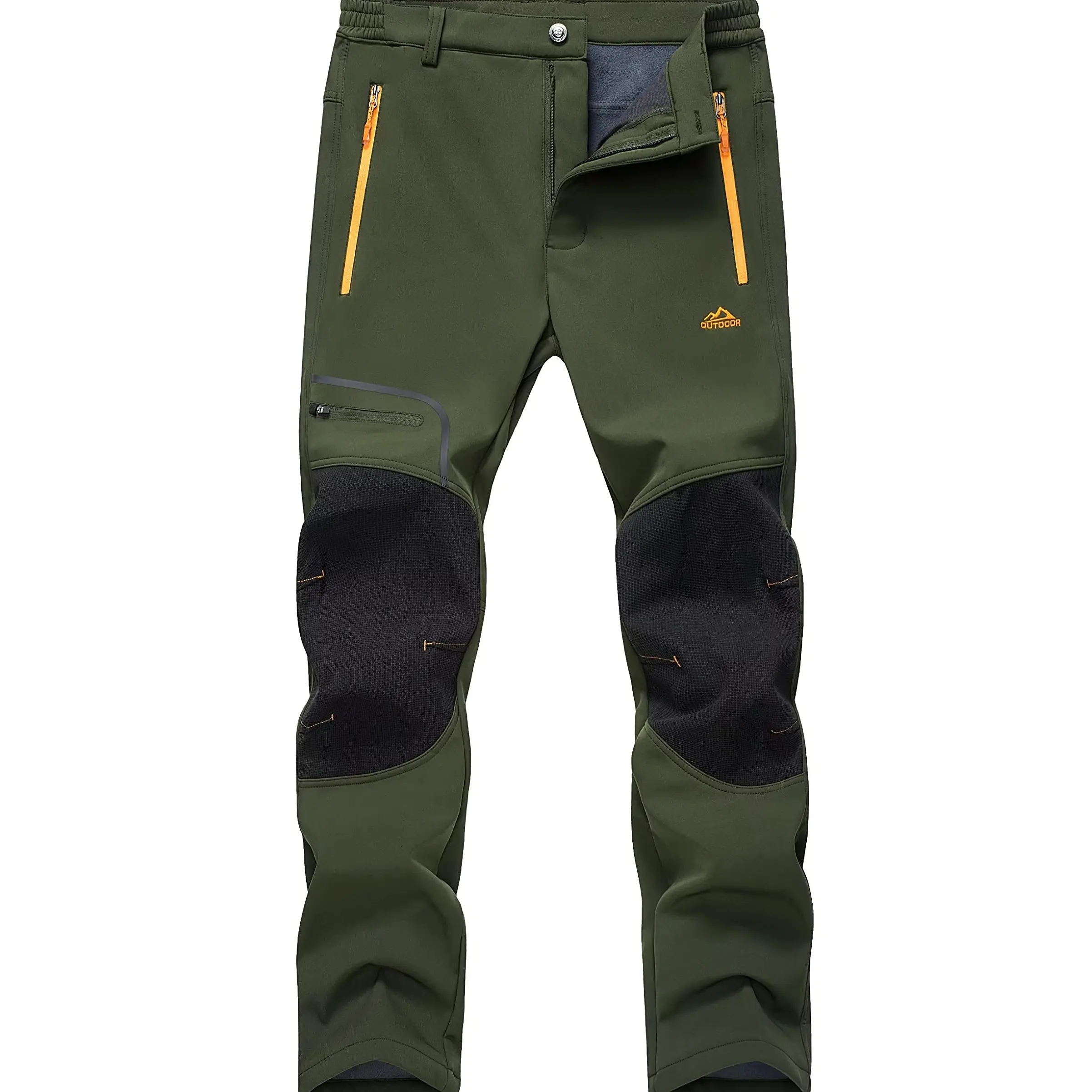 MAGCOMSEN Men‘s Winter Pants Snow Ski Pants 4 Pockets Water Resistant Softshell Hiking Pants Adults Comfortable Water-Resistant Training Pants Fallfreshness Outdoorfun