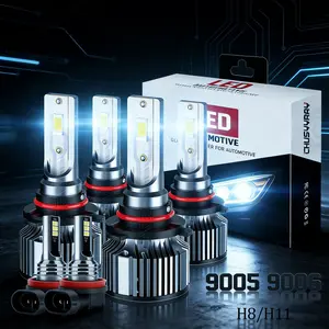 LED Motive 10-Minute DIY LED Headlight Upgrade Kit 300% Brighter 1:1 Mini Size 4PCS 9005+H11 or 6PCS 9005+9006+H11 Plug-and-Play Complete All-in-One Conversion for Cars & Trucks DirectSwap PlugAndPlay