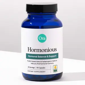 Ora Organic Natural Hormone Balance Supplement & Hormonal Acne Relief for Women - Support Skin, Mood, Energy, PMS & Menopause - Ashwagandha, Maca, Burdock Root, Cordyceps & VIT C - 90 Capsules