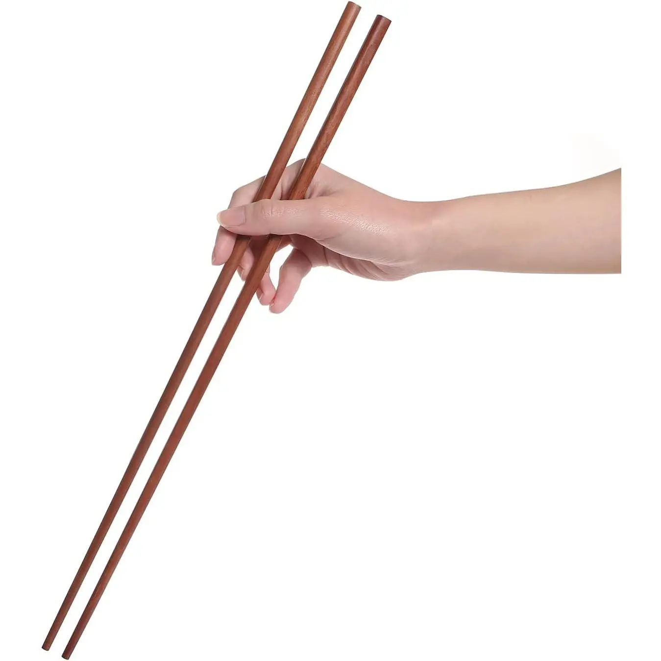 Wooden Cooking Frying Chopsticks Cutlery Set, 16.5 In Extra Long Brown, 2 Pairs for Home & Party Supplies Use