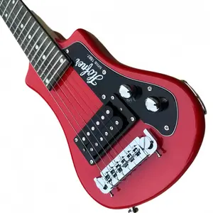 HOFNER Guitar Shorty Travel Electric Guitar in Red