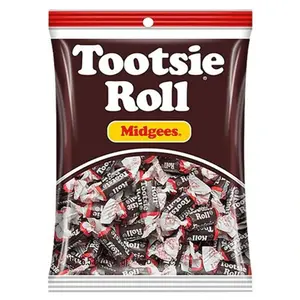 Tootsie Roll Midgees 7.3 oz Bag Classic Chewy Chocolate Candy Nostalgic Treat for Snacking Sharing & Parties Bonbon Sweet Fruit Sweet