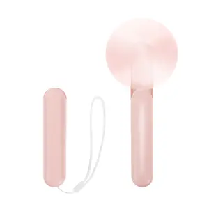 Foldable Mini Handheld Fan Built-in Power Bank, 3 Speed Adjustable Rechargeable Pocket Fan, Safe Soft Blade Personal Fan for Outdoor Office Travel Camping