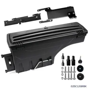G-PLUS Rear Right Side Truck Bed Storage Box Toolbox w/Key Fit For 2015-2019 FORD F150