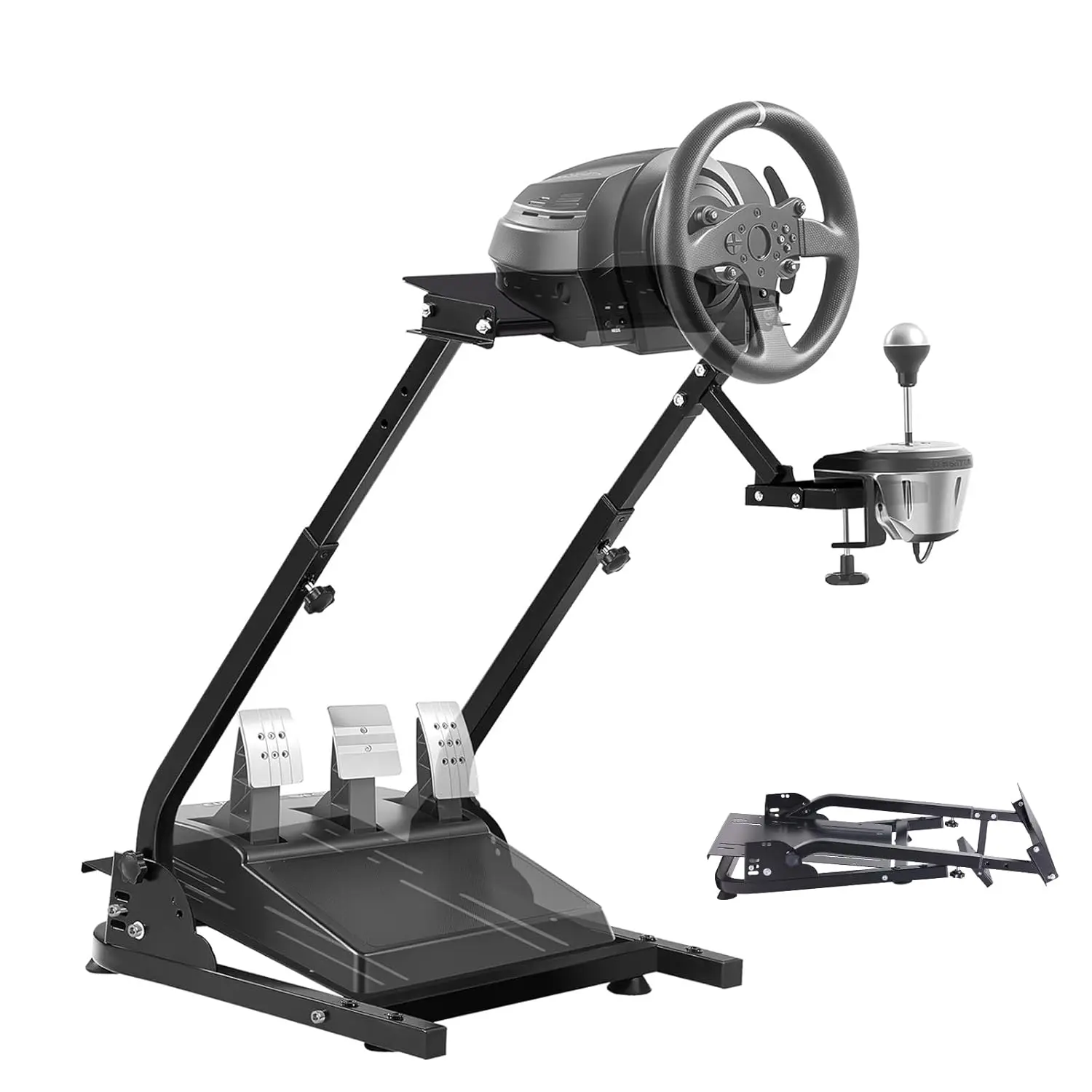 VEVOR G29 G920 Racing Steering Wheel Stand, fit for G27/G25/G29, Thrustmaster T80 T150 TX F430 Gaming Wheel Stand, Wheel Pedals NOT Included