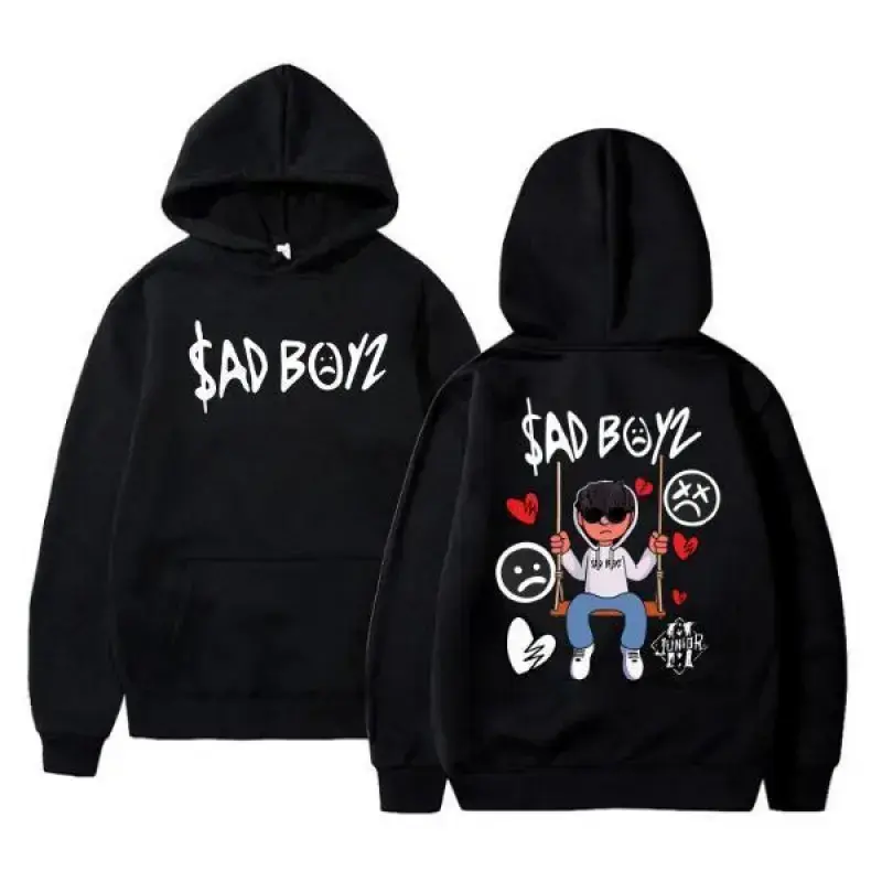 [Sale Up To 50%]Junior H Sad Boyz Mania Tour 2024 Hoodie – Unisex Streetwear Graphic Sweatshirt & T-Shirt, Latin Trap Concert Merch, Urban Music Outfit for Men & Women, Trendy Casual Pullover, Viral Tour Apparel, Everyday Fashion Menswear