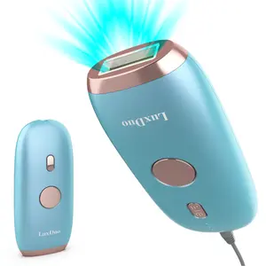 LuxDuo Fast-Acting Laser Hair Remover | 4-Week Visible HairReduction | Safe At-Home Device for Face Body BikiniUnderarms | FDA Certification| Blue