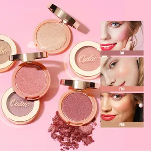 OULAC Powder Blush for Cheeks - Highly Pigmented Natural Matte Glow Rose Oil Infused Vegan, Cruelty-Free Smooth & Waterproof Makeup for Women