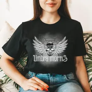 Umbra Mortis Hunt Athalar Crescent City Crewneck Black T-Shirt HOEAB HOSAB SJM Licensed Bryce Danika Ruhn Danaan Rhysand Booktok Bookish