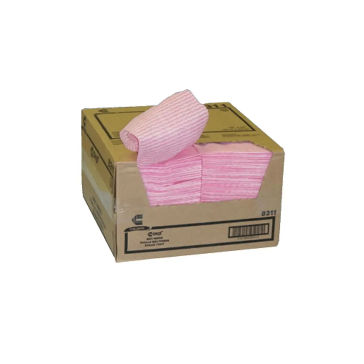 Chicopee CHI 8507 Reusable Washable Rayon Water-Absorbent Wet Wipe Towel-Napkin Set, 11.5x24 in Pink Diamond Pattern, 200-Pieces, Up to 2 Days Use, for Bathroom, Kitchen