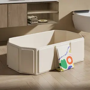Portable Foldable Fiberglass Bathtub, Collapsible Bathtub, Suitable for Newborns to Toddlers, Easy Storage, Lightweight, Ideal for Home and Travel