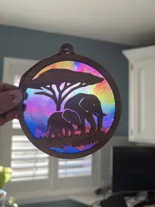 Elephant Suncatcher for Sunny Window