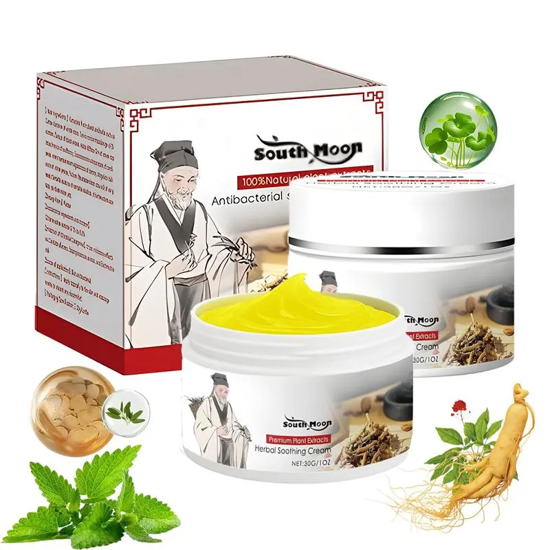 Soothing & Relief Cream for Eczema with 100% Natural Plant Extracts, Relief from Eczema & Blisters, Honeysuckle & Peppermint, Gentle for All Ages, Quick-Relief Itch Soother, Moisturizes Dry & Sensitive Skin