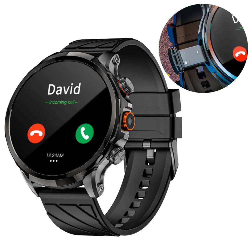 LOKMAT Smart Watch, Android Smart Watch, Fashionable Digital Watch, Sporty Digital Watch, Multifunctional Sports Watch, Fitness Smart Watch with Voice Recording, Camera, GPS, Music Player, Phone Call Function, Android Smartwatch, Calling Smart Watch