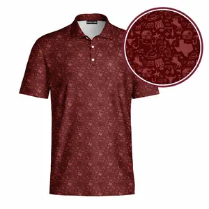 Men's Wild Western Lone Spur Texas Cowboy Rodeo Bogey Bros Polo, Masters 2026 Golf Gift