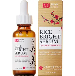 Shinbi Beauty Japanese Skincare Products - Niacinamide Melasma Brightening Serum for Dark Spots, Hyperpigmentation & Uneven Skin Tone 1oz