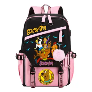 Viral TikTok Scooby-Doo Anime Backpack 2025! Full-Print Design + 17" Laptop Compartment  Waterproof & 3 Quick-Access Pockets for School/Con/Travel