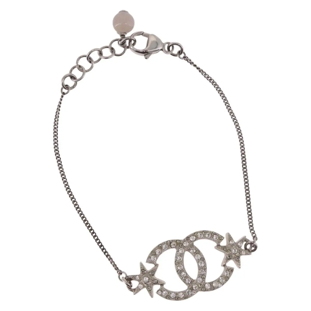 Pre-owned jp BA13638M CHANEL Bracelet Metal Silver CC