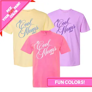 PUFF 'The Cool Mom's Club' T-Shirt, Choose your Color Combo Comfort Fashion
