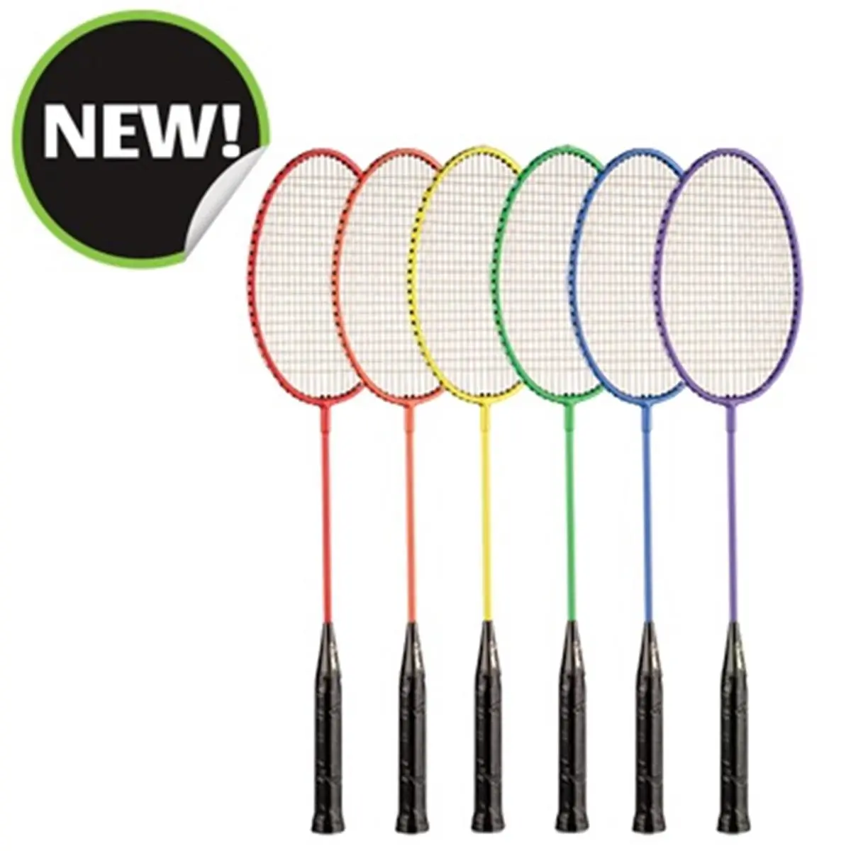 Champion Sports BR20SET 26 x 8 x 1 in. All Steel Frame Badminton Racket, Assorted Colors