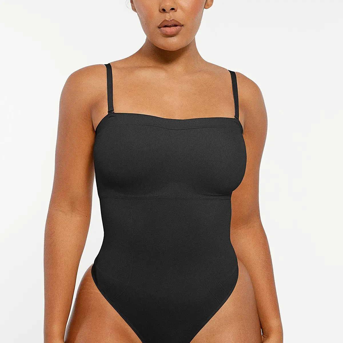 Shapellx Bare Essentials Skin Flow Strapless Sculpt Thong Bodysuit Creator