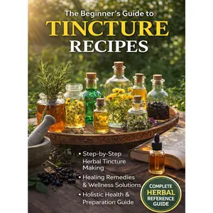 Tincture Recipe Handbook: A handbook for herbal tinctures and safe custom recipes, with precise measurements and expert tips. You will learn how to make high-quality tinctures from start to finish.