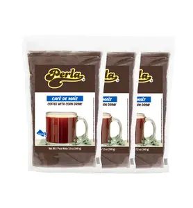Perla Coffee with Corn Drink Mix (Cafe de Maiz) 12 oz, PACK OF  3