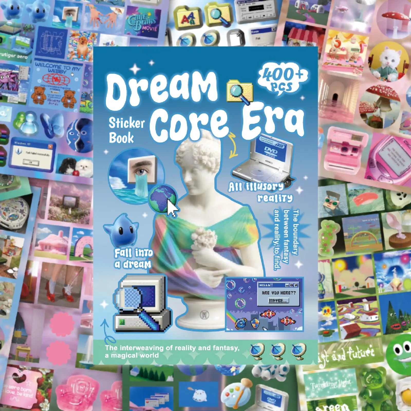 Random Cover 400+ Pcs Dream Core Japanese Stickers Book-30 Sheets Scenery, Electrical Appliances, Animals Scrapbook Stickers, Decorative Stickers for Journaling, Junk Journal Supplies, DIY Crats, Scrapbooking Stickers