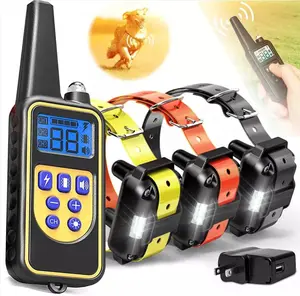 3000FT  Radius Dog Training Collar Wireless Fence  Waterproof Pet Beep Vibration Electric Shock Fence System 3 Channels Rechargeable Transmitter Receiver