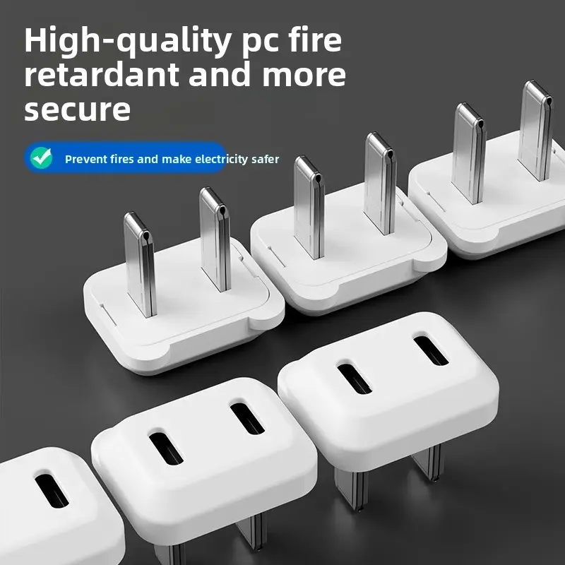 Loose Socket Fixer - Anti-Loose Stabilizer for Power Strip, Wall Outlet Extender, Power Socket Expander, with High-Quality PC Fire-Retardant Material, Safety, Durability, 3-Step Tool-Free Easy Installation, USB Compatibility