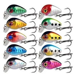 10pcs Minnow Lure Set, Laser Realistic Bionic Fishing Baits, Freshwater Saltwater Fish Lures, 2.6cm/1inch, Ideal Fishing Gear