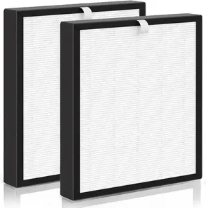 True HEPA Filter Replacement, Compatible with ToLife TZ-K2 Air Purifier, TZ-K2-A HEPA Filter, 3-in-1 HEPA High-Efficiency Activated Carbon Filter, 2 Pack