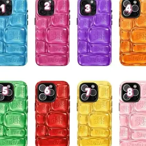 NeeDoh Cool Crush Ice Cube 2D Flat Phone Case, Compatible with iPhone