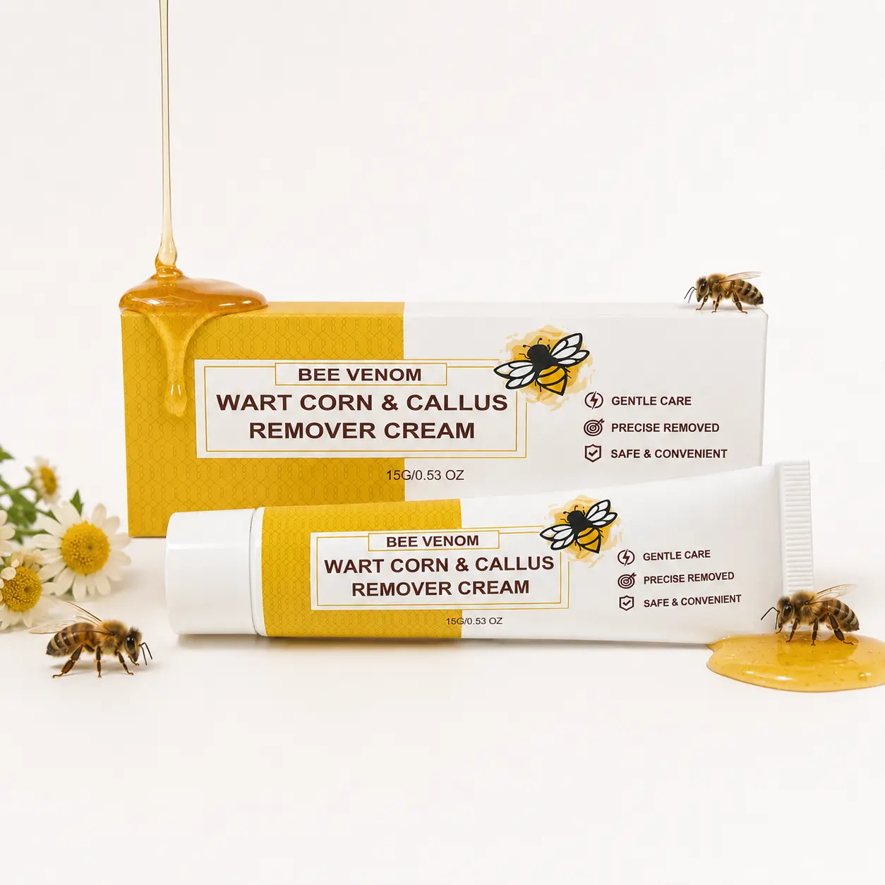(Flash Sale)Buy 1 Get 1 FreeBuy 1 Get 1 FreeFoot Corn Remover Cream Bee Venom Herbal Extract Fast Absorbing