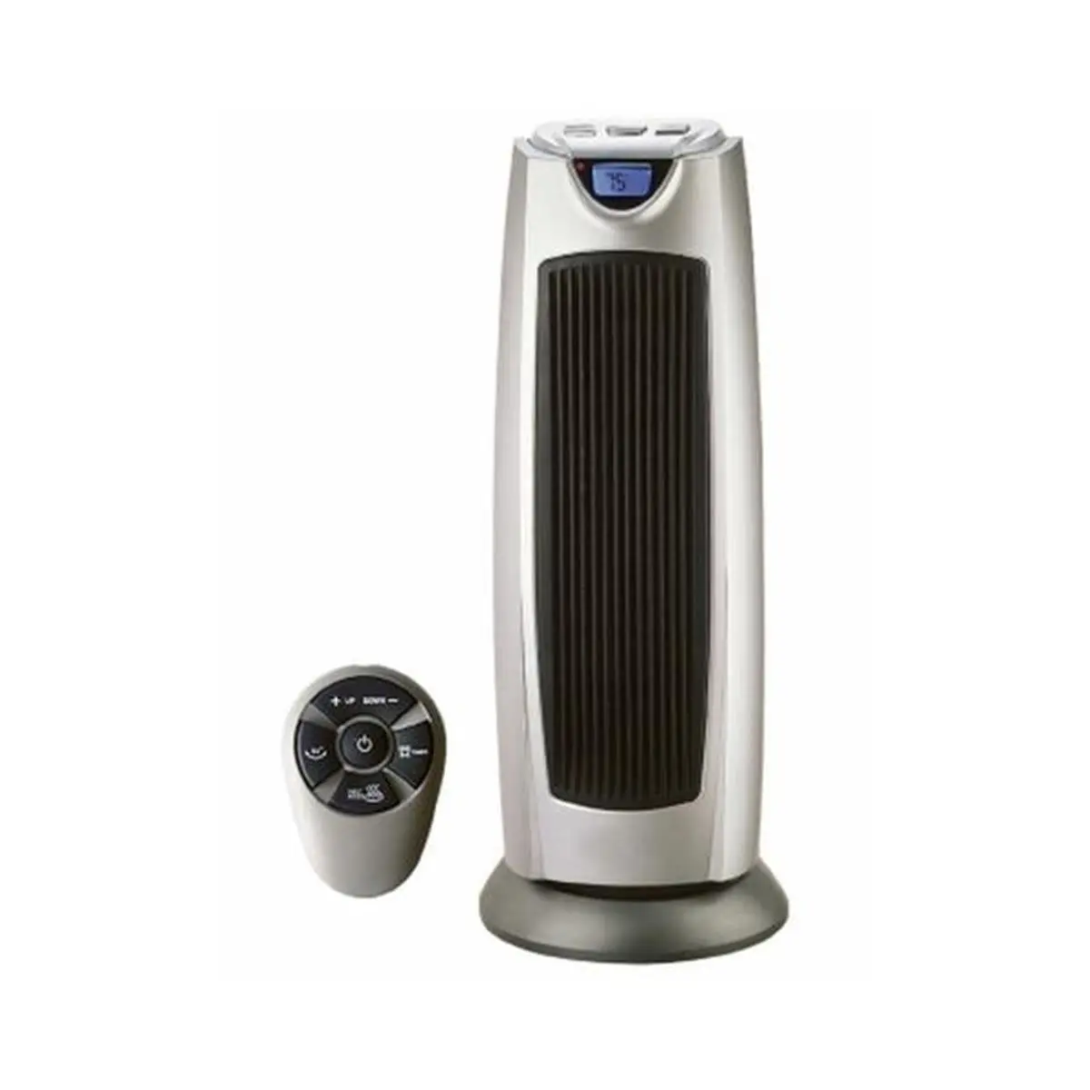 212 MAIN Geneva Industrial Group Automatic Ceramic Tower Heater - Ceramic Body, Adjustable Heating, Dual Heat Settings, Heat Control, Timer, LCD Display, Dual Settings