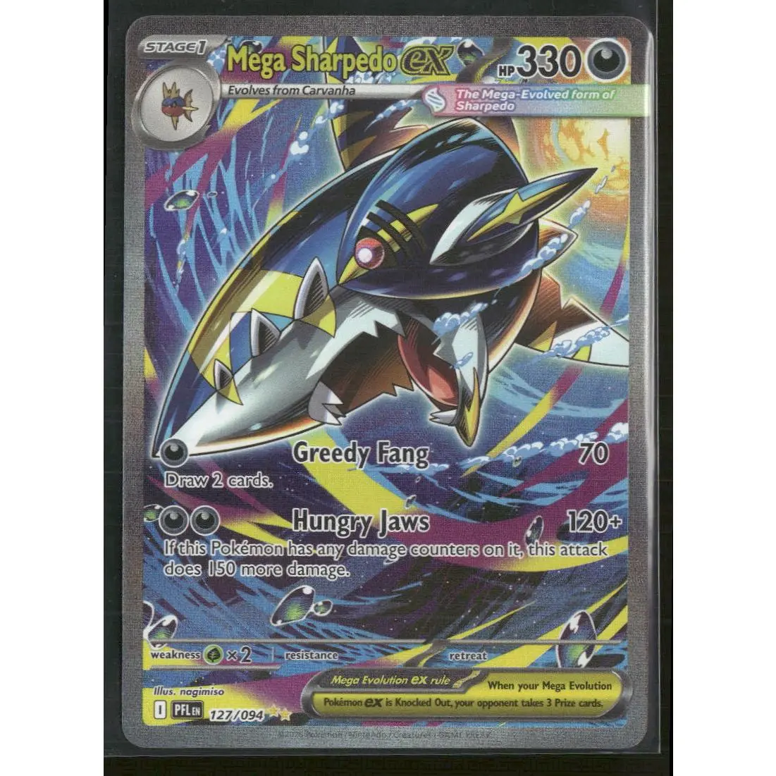 ME02: Phantasmal Flames Mega Sharpedo ex #127/094