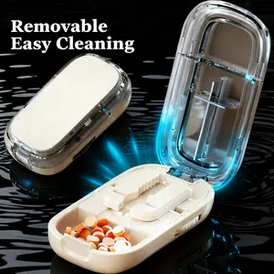 Adjustable Precise Alignment Pill Cutter and Splitter for Multiple Pills Precise Split for Small Tiny Tablets Perfect New Year Gifts for Him Healthcare Aid