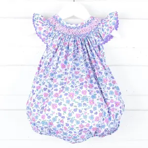 Springtime Floral Smocked Bubble - Baby & Toddler Girl's Outfit