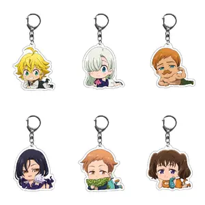 Seven Deadly Sins keychains charms nanatsu no taizai anime cute accessory chibi