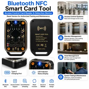 Bluetooth Smart Card Tool, Access Control Card Reader & Detection Device, Reset Version for Authorized Testing and Maintenance#SummerVibes