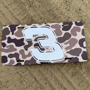 Dale Earnhardt Number 3 License Plate for Cars and Trucks - Custom NASCAR Fan and Legend Accessory DO IT FOR DALE Vehicle DDX