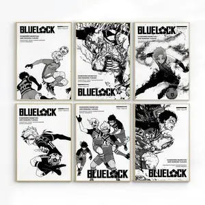 Blue Lock Anime Poster - The Striker Collection – Itoshi Sae Anime Poster Shidou Ryusei - Yoichi Isagi - Rin Itoshi Anime Poster Print, Japanese Artwork, Gift for Anime Fans, Minimalist Aesthetic. Unframed Poster