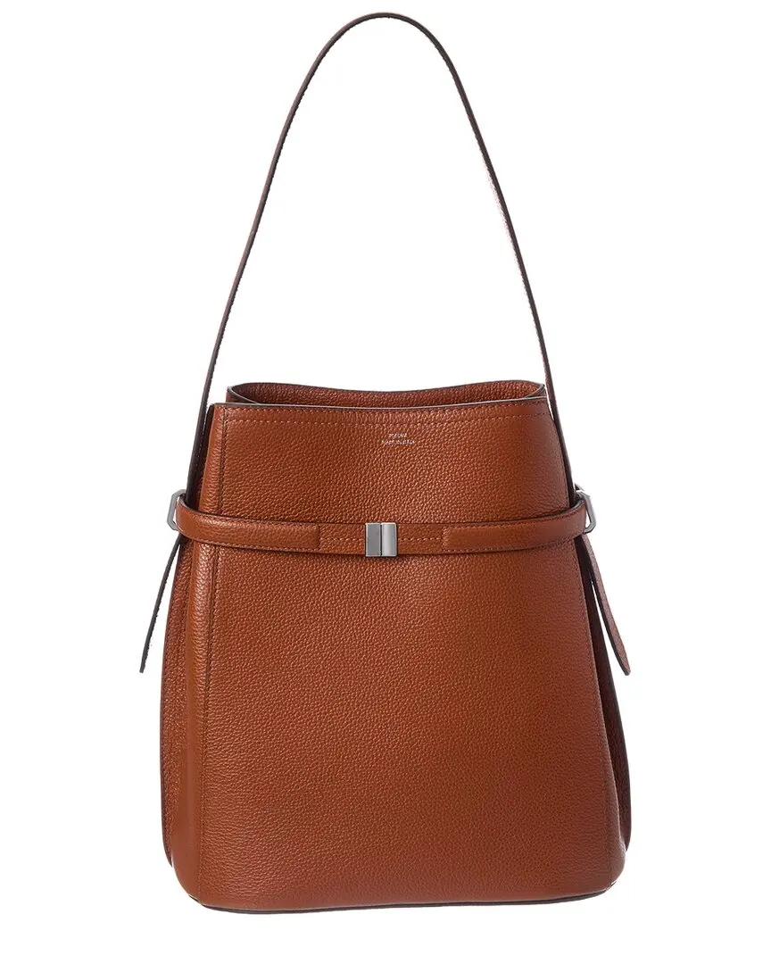 TOTEME Logo Leather Tote