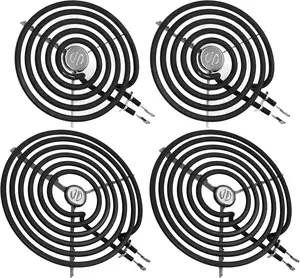 4 Pack ERS30M1 ERS30M2 Electric Stove Burner - Replacement for GE Hotpoint Kenmore,Electric Range Stove Burner Element Replacement 6"and 8" - Replaces WB30M1 and WB30M2 GE Stove Electric Burner