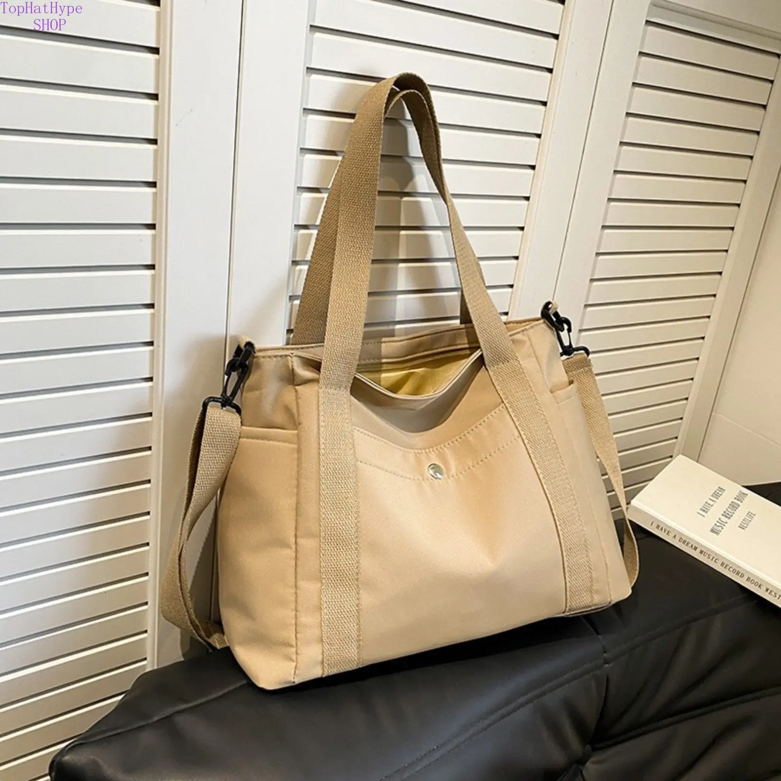 2026 New Trendy Canvas Tote Bag for Women, Large Capacity Shoulder Crossbody Bag, Korean Style Versatile Shopping Bag, Lightweight Durable Daily Commute Bag Perfect for Office Work, School, Travel, Shopping & Everyday Casual Outfits
