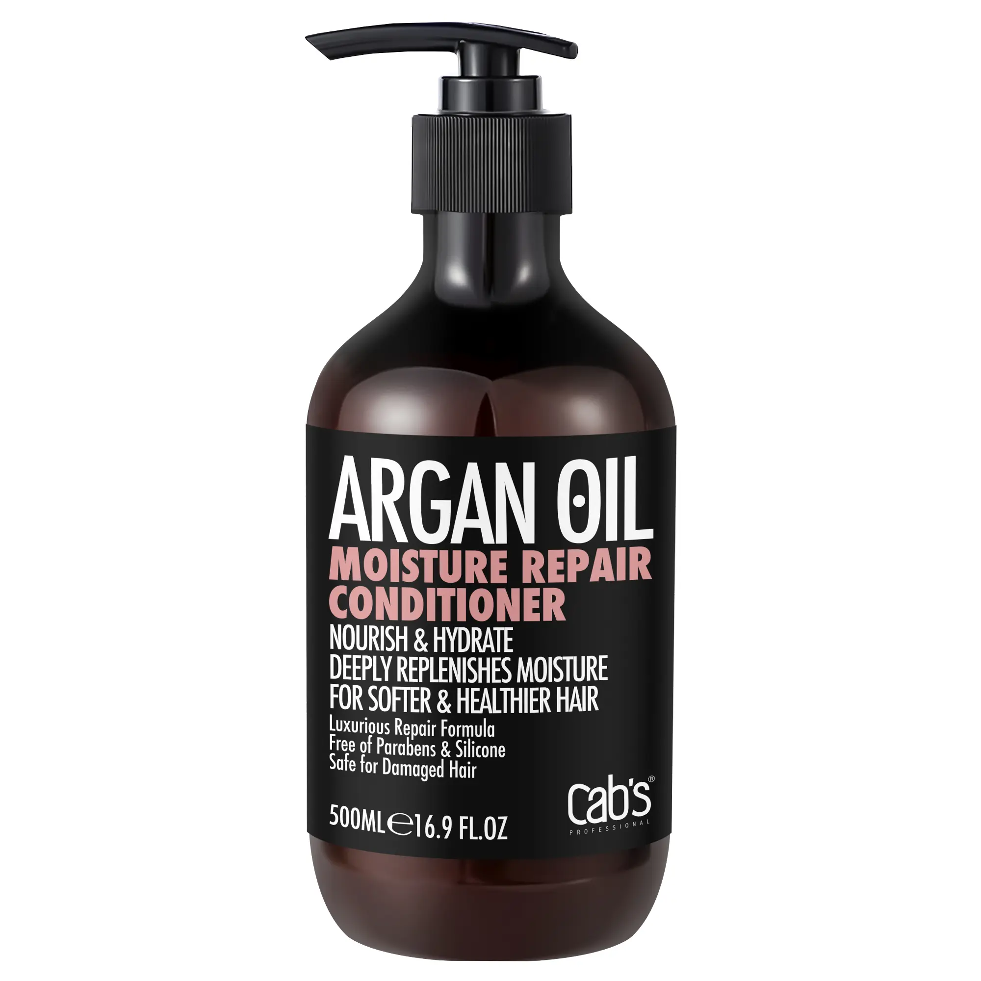 Cab's Argan Oil Hair Conditioner Restorative & Sulfate Free-Safe for All Hair Types, Best Gift for Damaged or Frizzy Hair, Paraben Free 16.9 fl oz